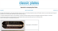 Desktop Screenshot of classic-plates.com